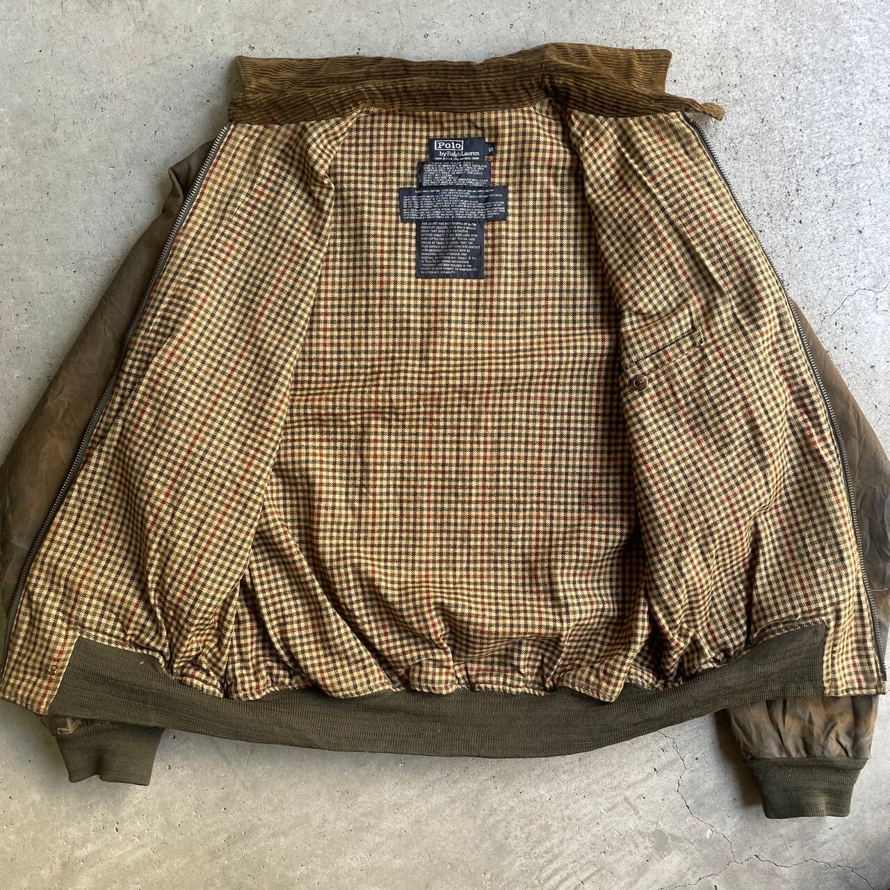 80〜90年代 USA製 ポロバイラルフローレン オイルドジャケット 