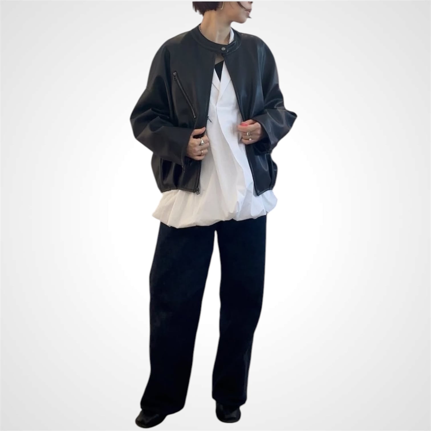 VACHEMENT Eco-leather rider's jacket