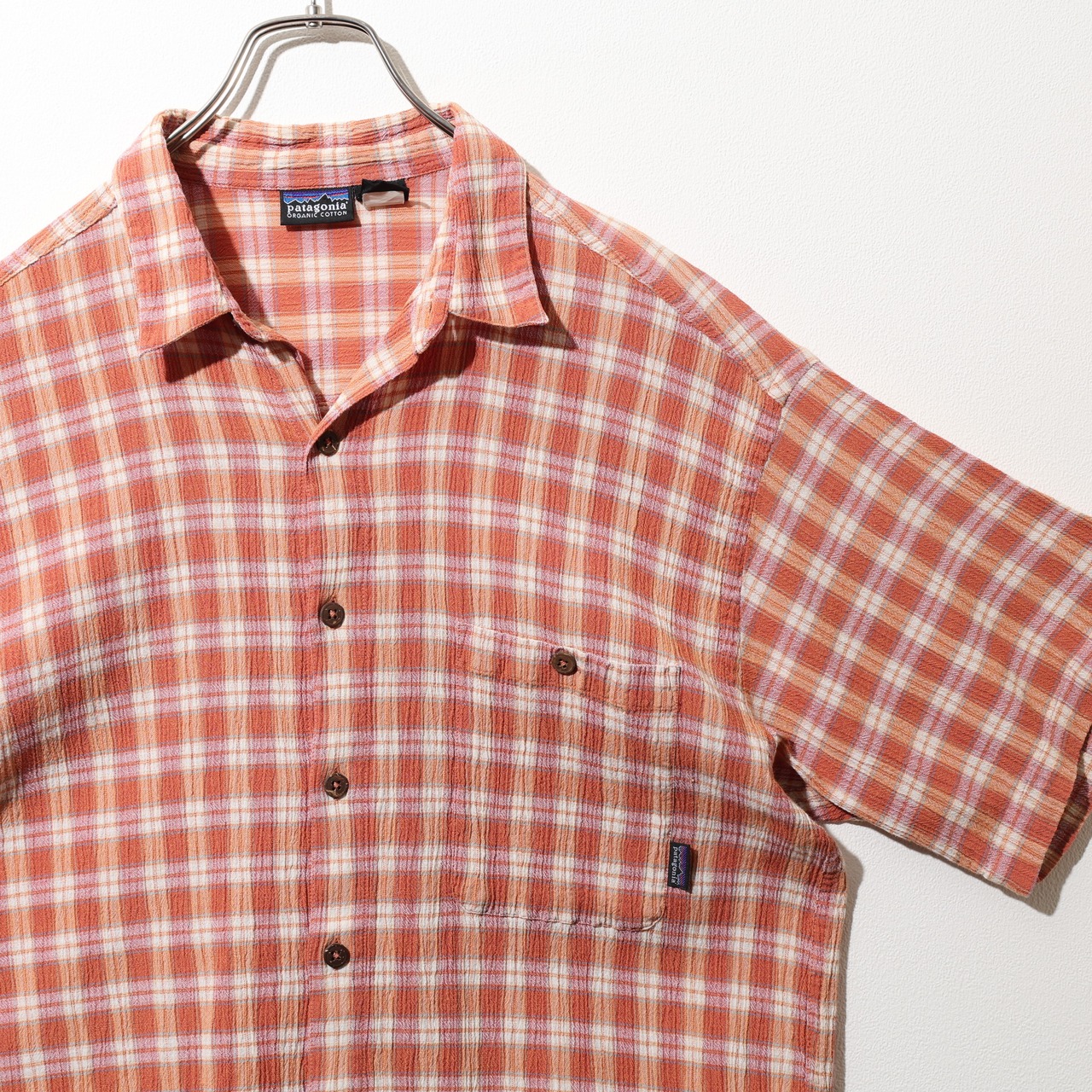 美品 L 00年 ポルトガル製 A/C Yarn Dyed Shirt Patagonia ACシャツ ヤーンダイ パタゴニア