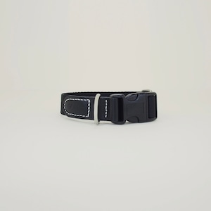 【即納】GOPE Picture Dog Collar  - O-Buckle｜Black × Biack