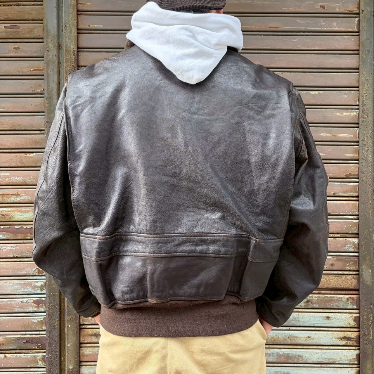 USA製 THE COCKPIT USNavy G-1レザー フライトジャケット ゴートスキン