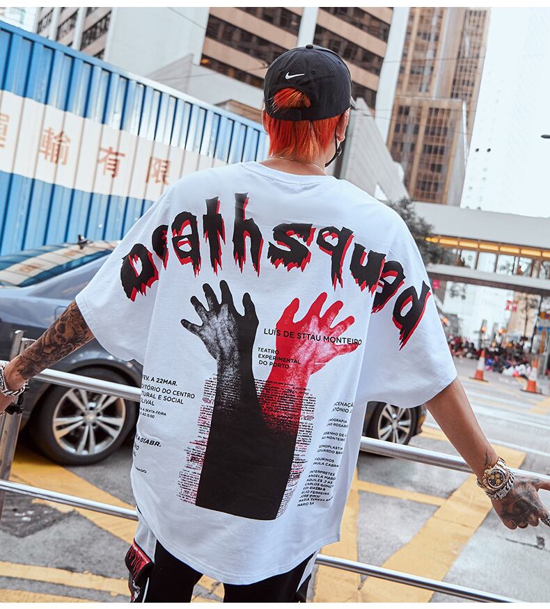 全2色 Tシャツ カットソー プリント カジュアル ストリート 