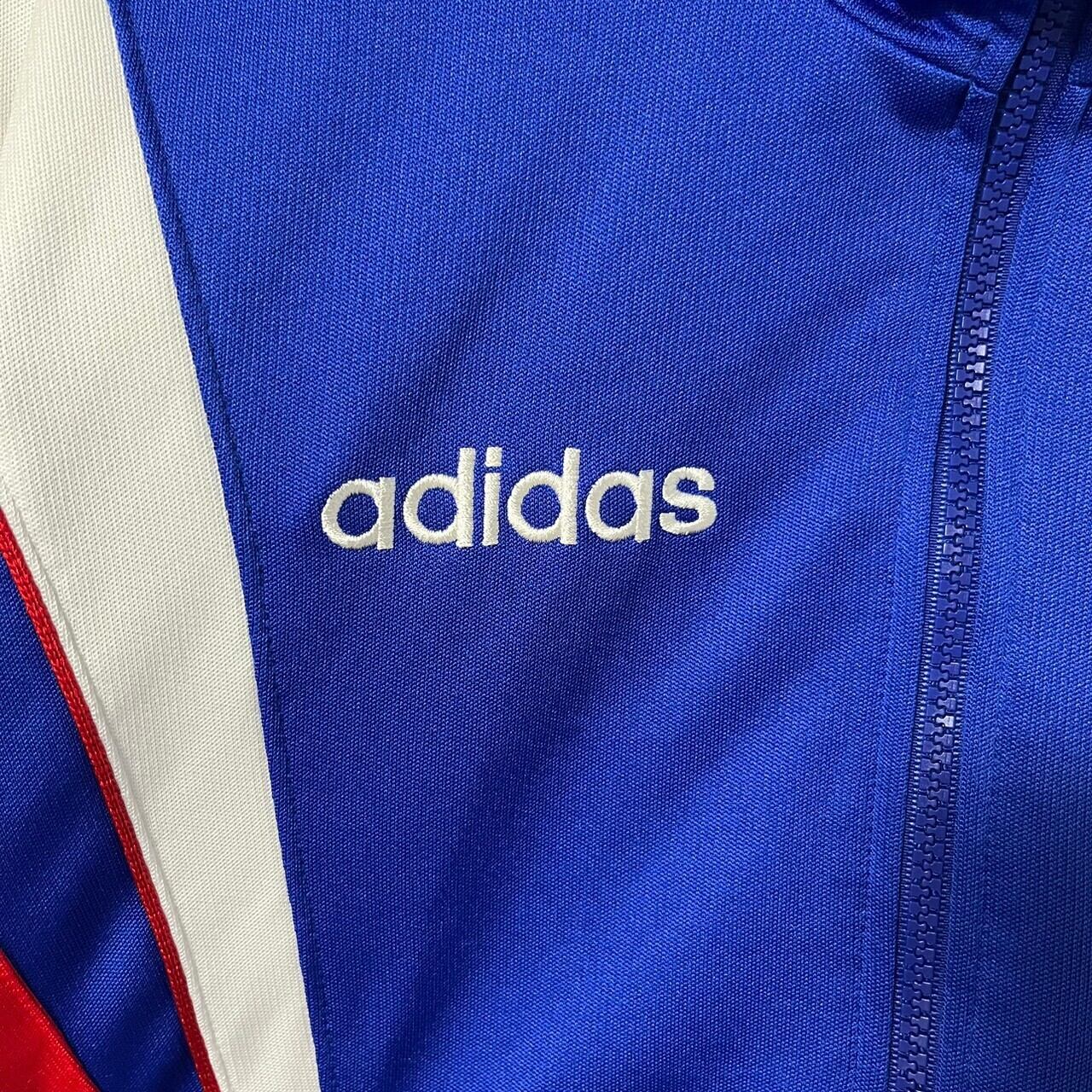 adidas アディダス トラックジャケット XL 刺繍ロゴ デサント社 adidas アディダス トラックジャケット XL 刺繍ロゴ デサント社