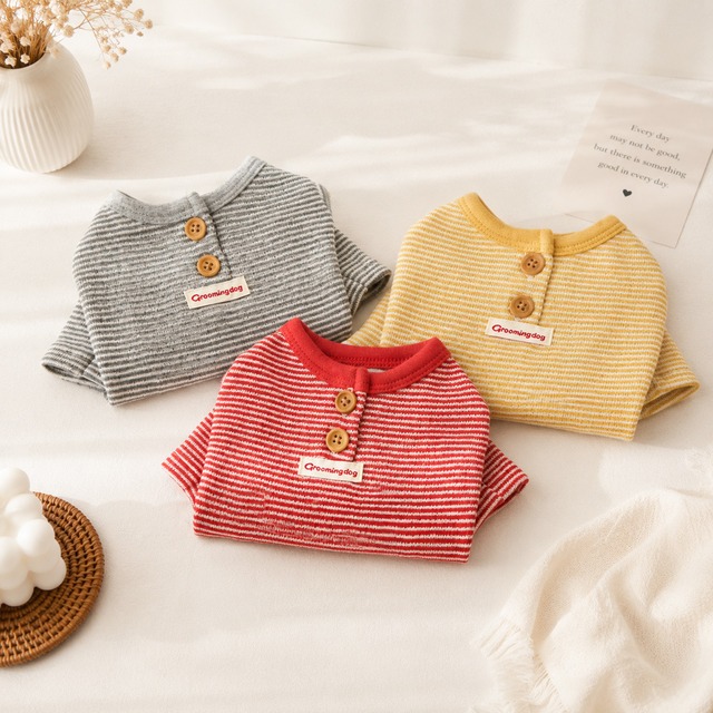 予約／【grooming dog】Woody Button T-Shirt