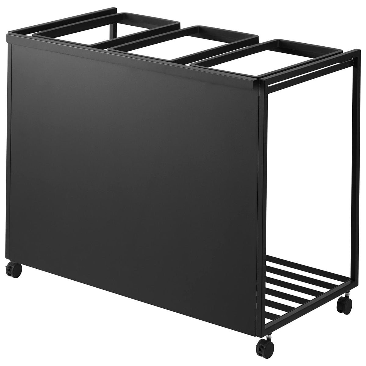 分別ゴミ箱 山崎実業 tower タワー 目隠し分別ダストワゴン 45L 3分別