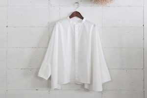 universal tissu ナチュラルタイプライターバンドカラーポンチョシャツ