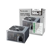 玄人志向 電源ユニット 500W ATX 電源 80 PLUS スタンダード PC電源 12cm静音ファン KRPW-L5-500W/80+/REV2.0