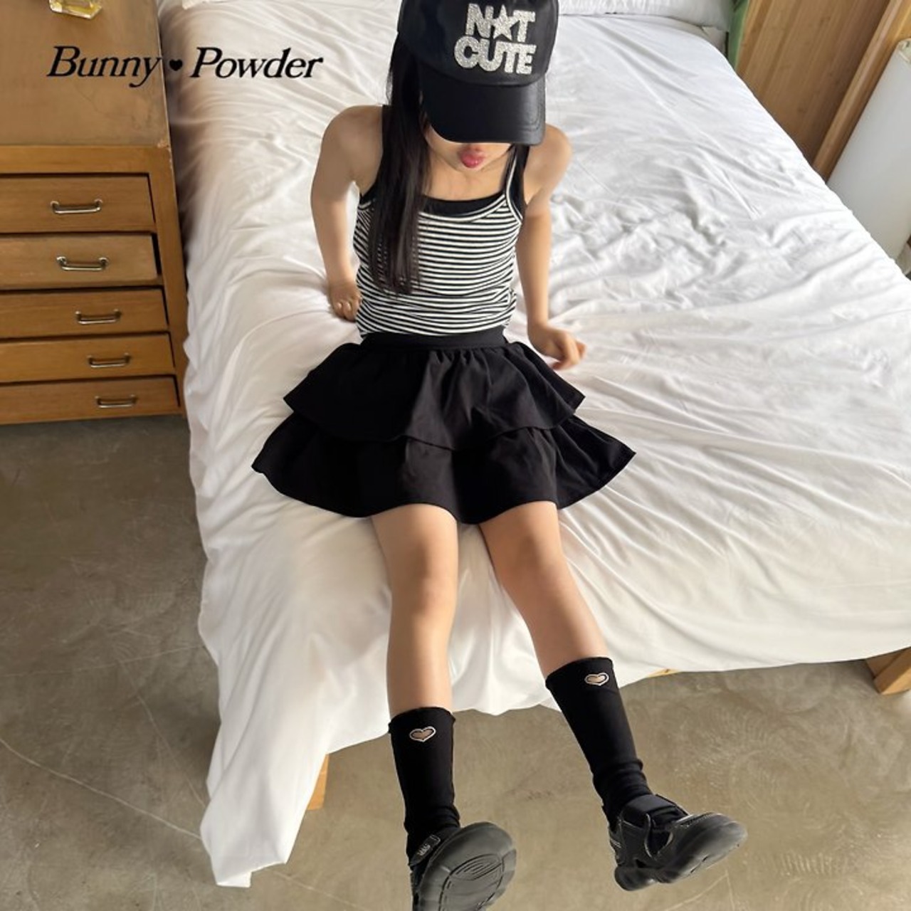 [Bunny Powder] (Planning) Vivid Tiered Skirt (2XL/3XL/4XL) / [버니파우더] 기획)비비드캉캉스커트 (2XL/3XL/4XL)