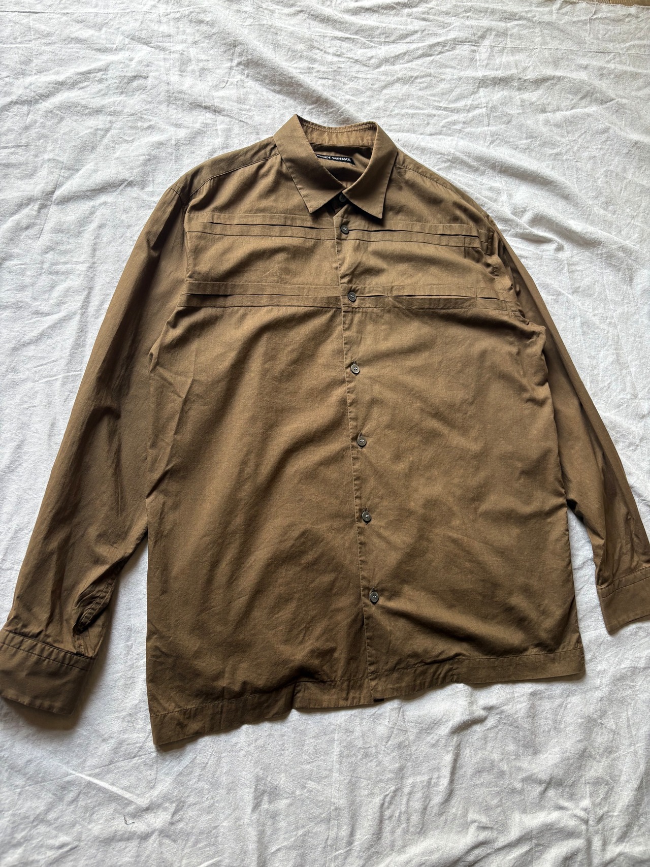“ISSEY MIYAKE” 2010 Garment Dye Khaki Shirt