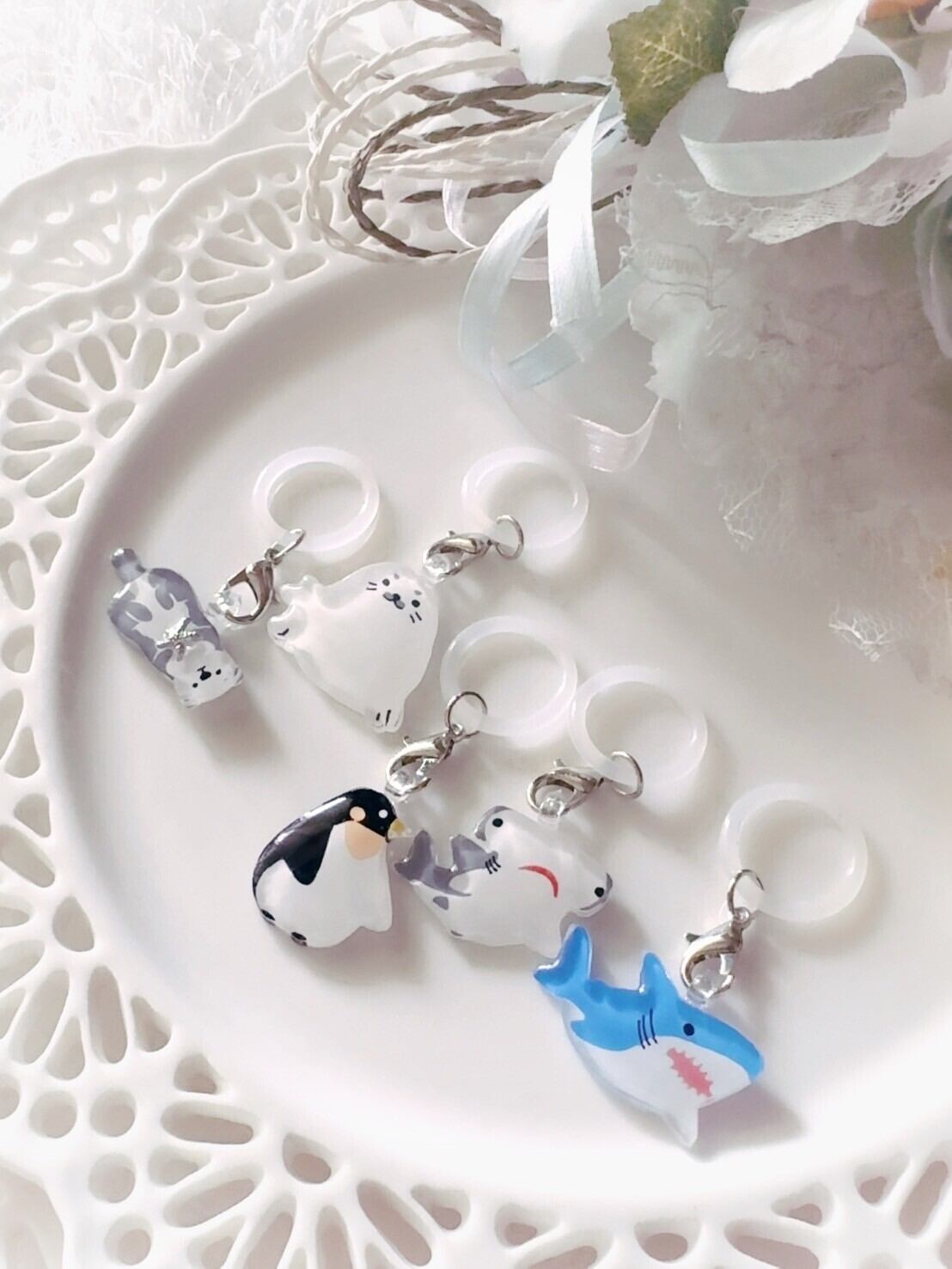 0880 No.195 赤ちゃんアザラシのアンブレラマーカー【ほなみるか