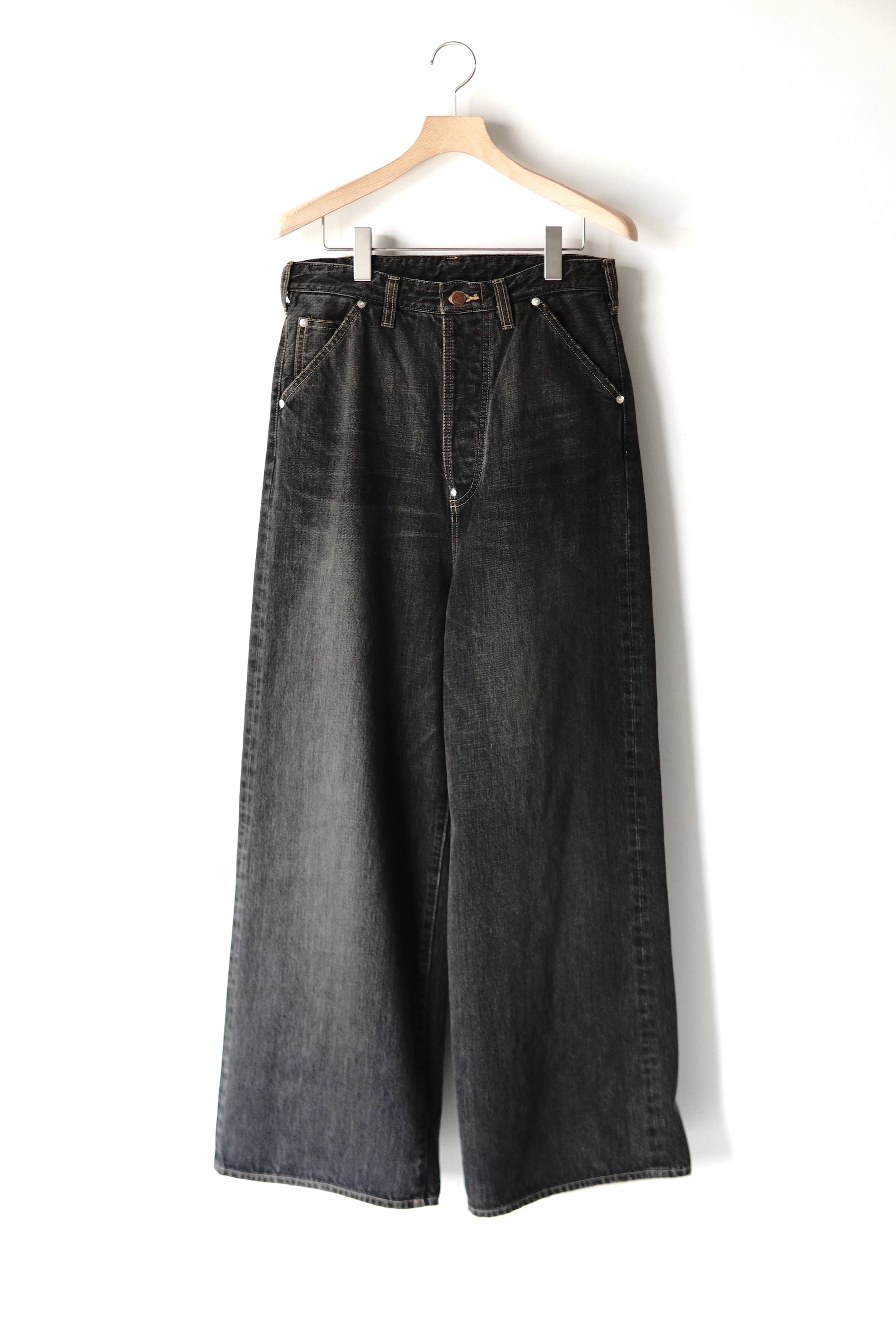 daisuke tanabe / coffee black denim trousers_dstryd | POETRY