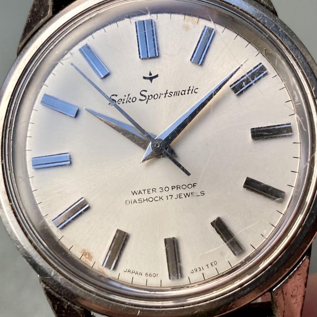 動作品】セイコー スポーツマチック 腕時計 1965年 自動巻き メンズ
