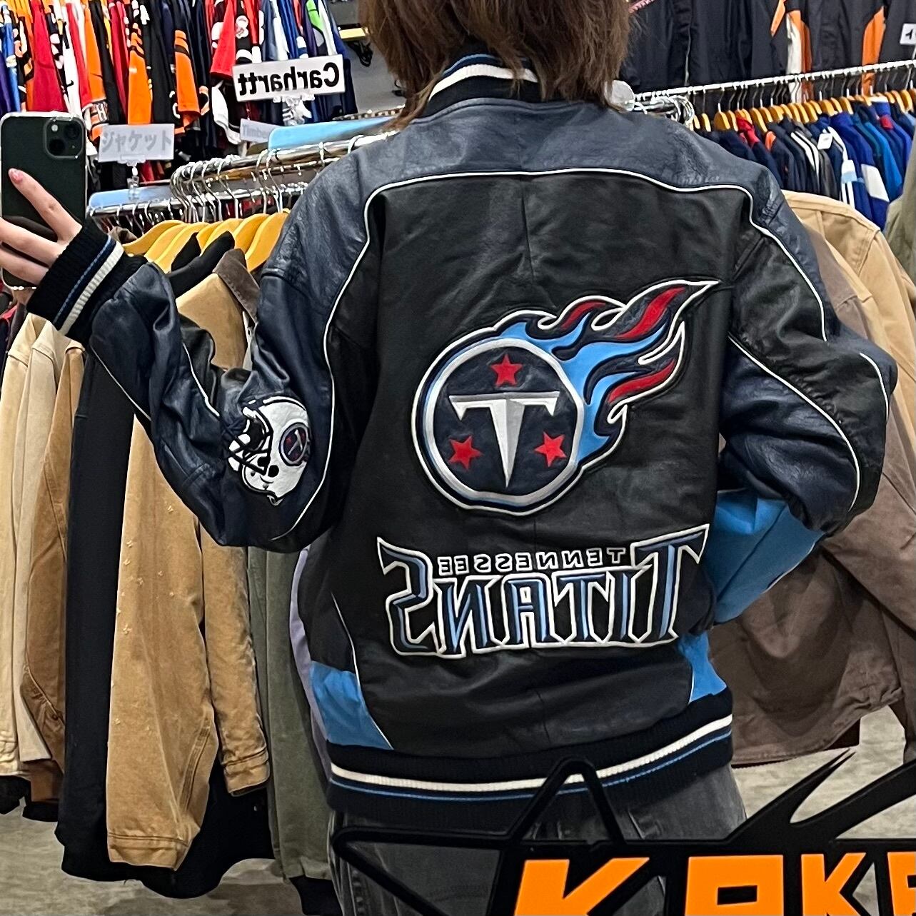 NFL TENNESSEE TITANS / テネシータイタンズ】レザージャケット | 古着 