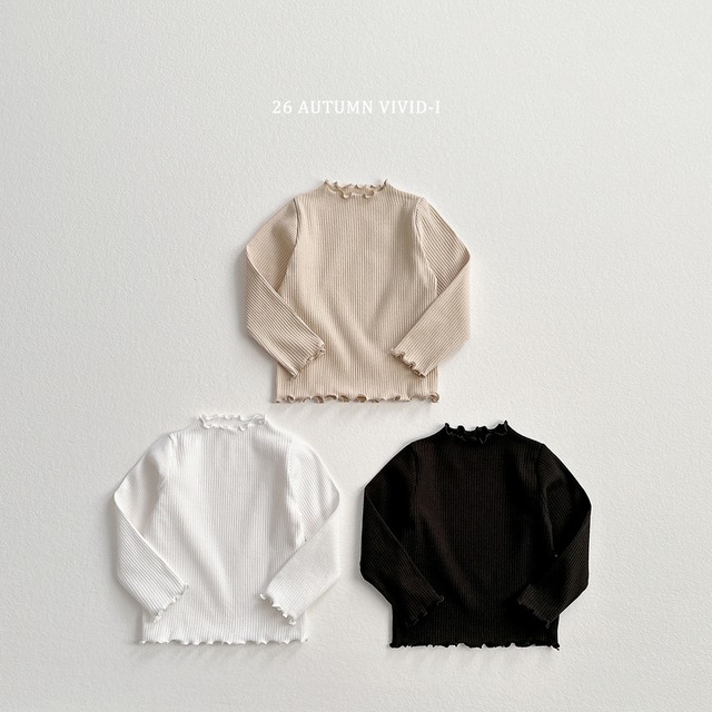 soft ribbed tee【VIVID】※※10月下旬発送予定