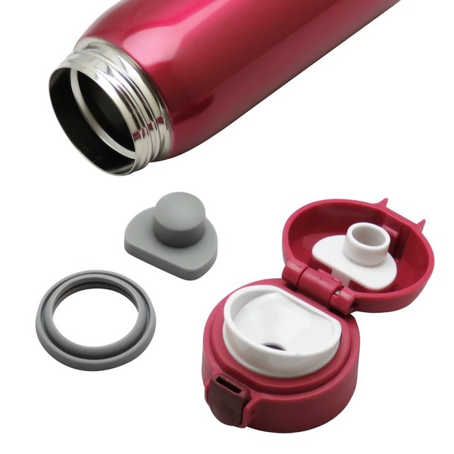 和平フレイズ 水筒 マグボトル 800ml レッド ワンタッチ栓 真空断熱ボトル マイボトル 保温 保冷 RH-1274