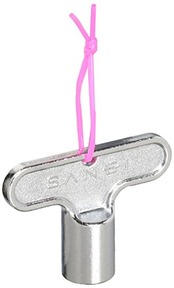 SANEI(サンエイ) 共用水栓用カギ 盗水防止 対辺7~8ｍｍ用 呼び13・20兼用 R32 シルバー