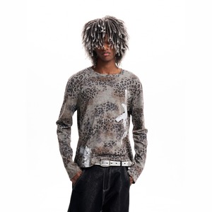 【DRIP6898】F3X Rifle Print Wing Back Leopard Long Sleeve T-Shirt