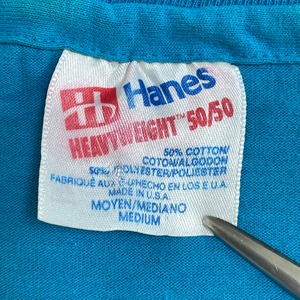 【Hanes】90s USA製 ロゴ プリントTシャツ シングルステッチ COWBOYS M 半袖 OLD ヴィンテージ ヘインズ US古着