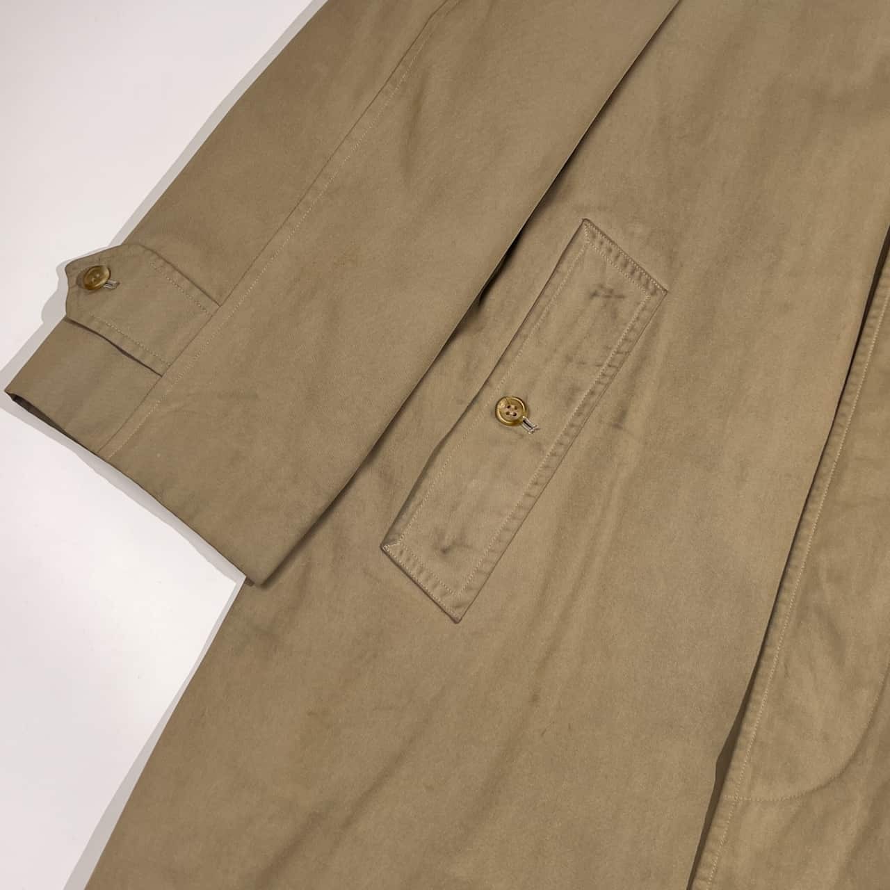 90s Burberrys バーバリー ライナー付き 裏地チェック ステンカラーコート /くすみベージュ系 メンズ ビンテージ