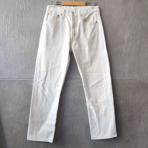 ［USED］Levi's 501 White Denim Pants W33 L36 Made In Europe