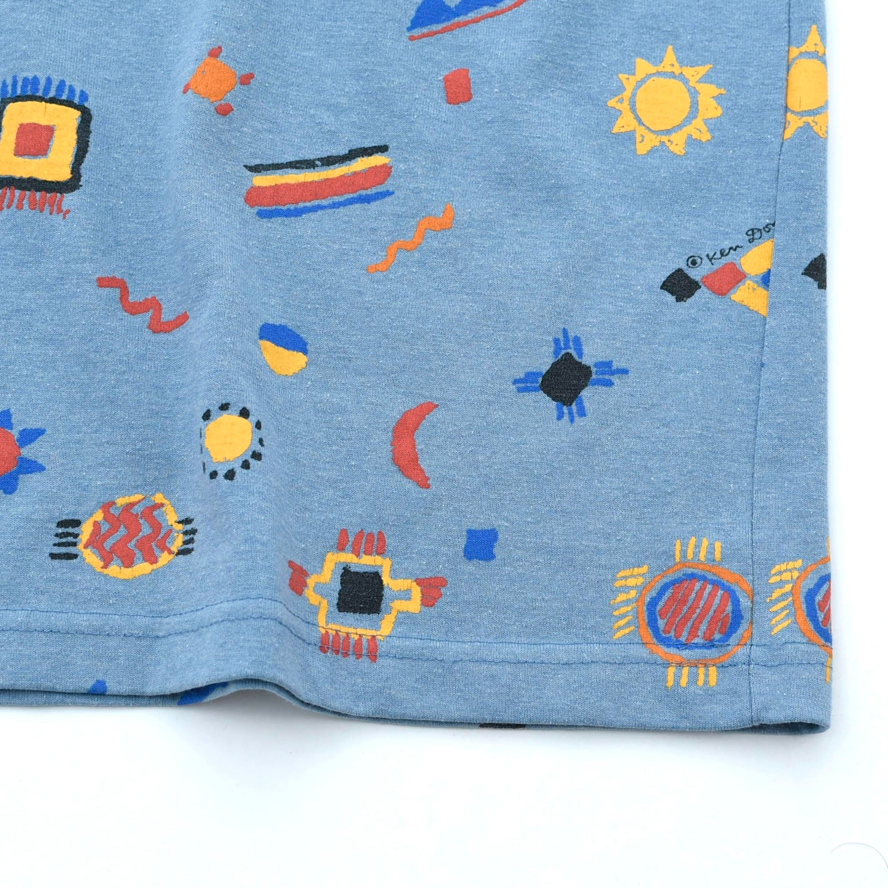 Design by Ken Done full pattarn T-shirt Made in Australia | 古着屋