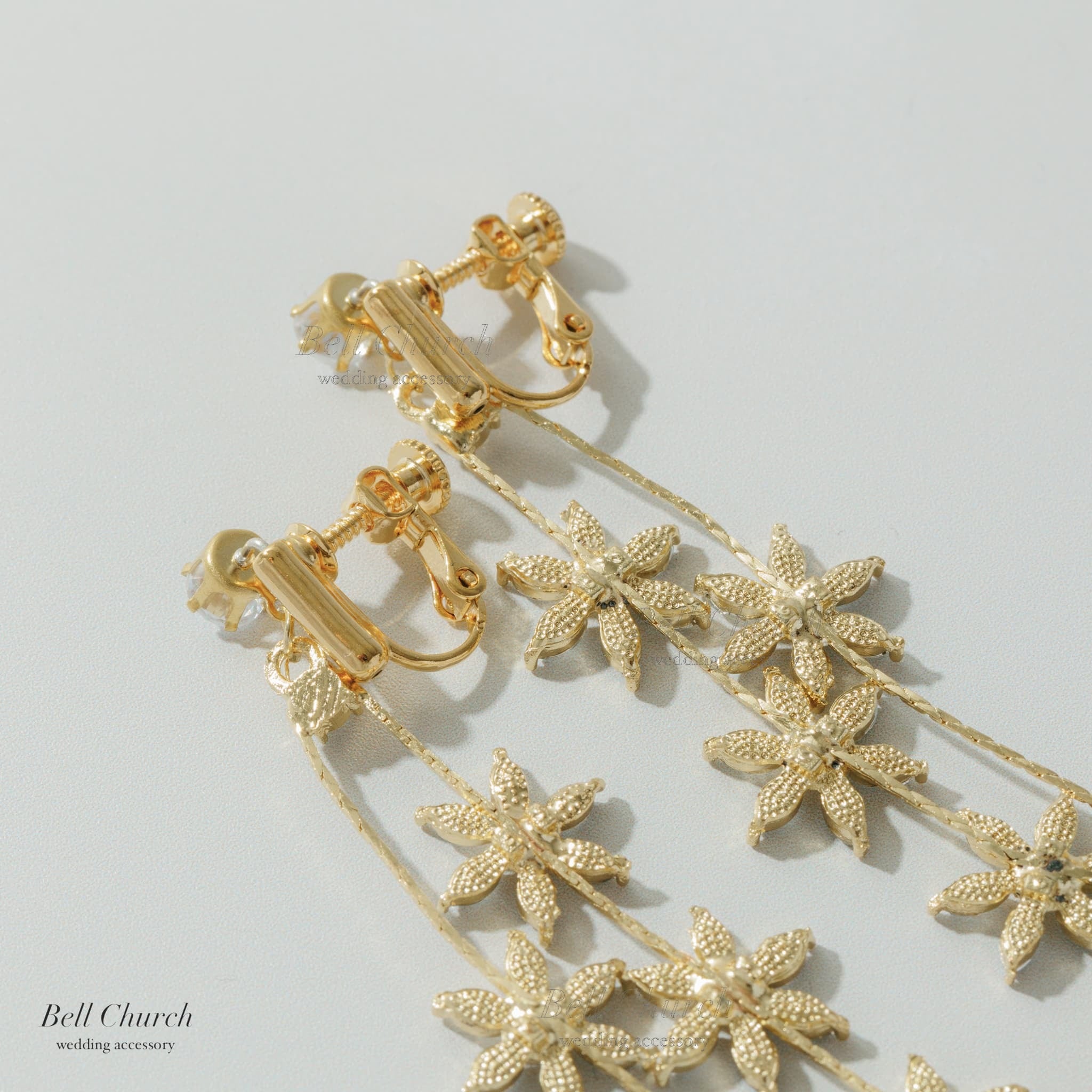 ピアス イヤリング | キュービックジルコニア | フラワーモチーフ