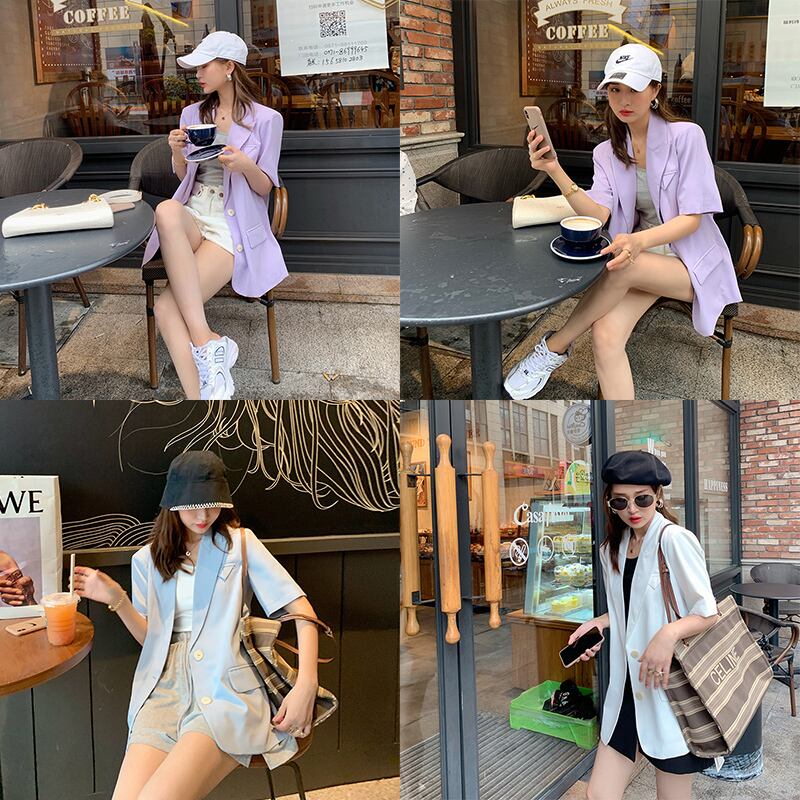 サマースタイル薄手ジャケット レディース 夏物 HUCHUJING54496377104