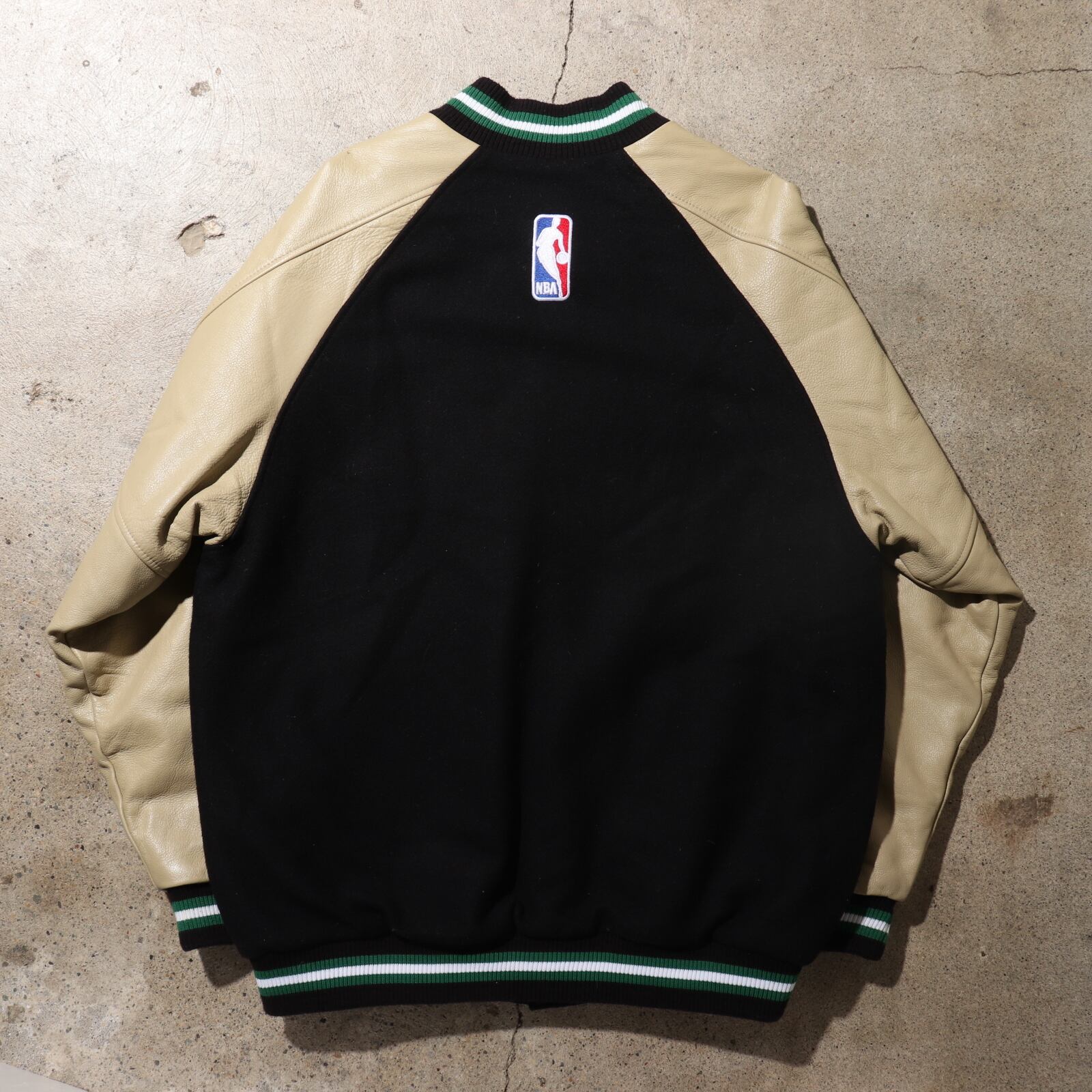 極美品 L 90s セルティックス NIKE 本革 レザージャケット スタジャン  