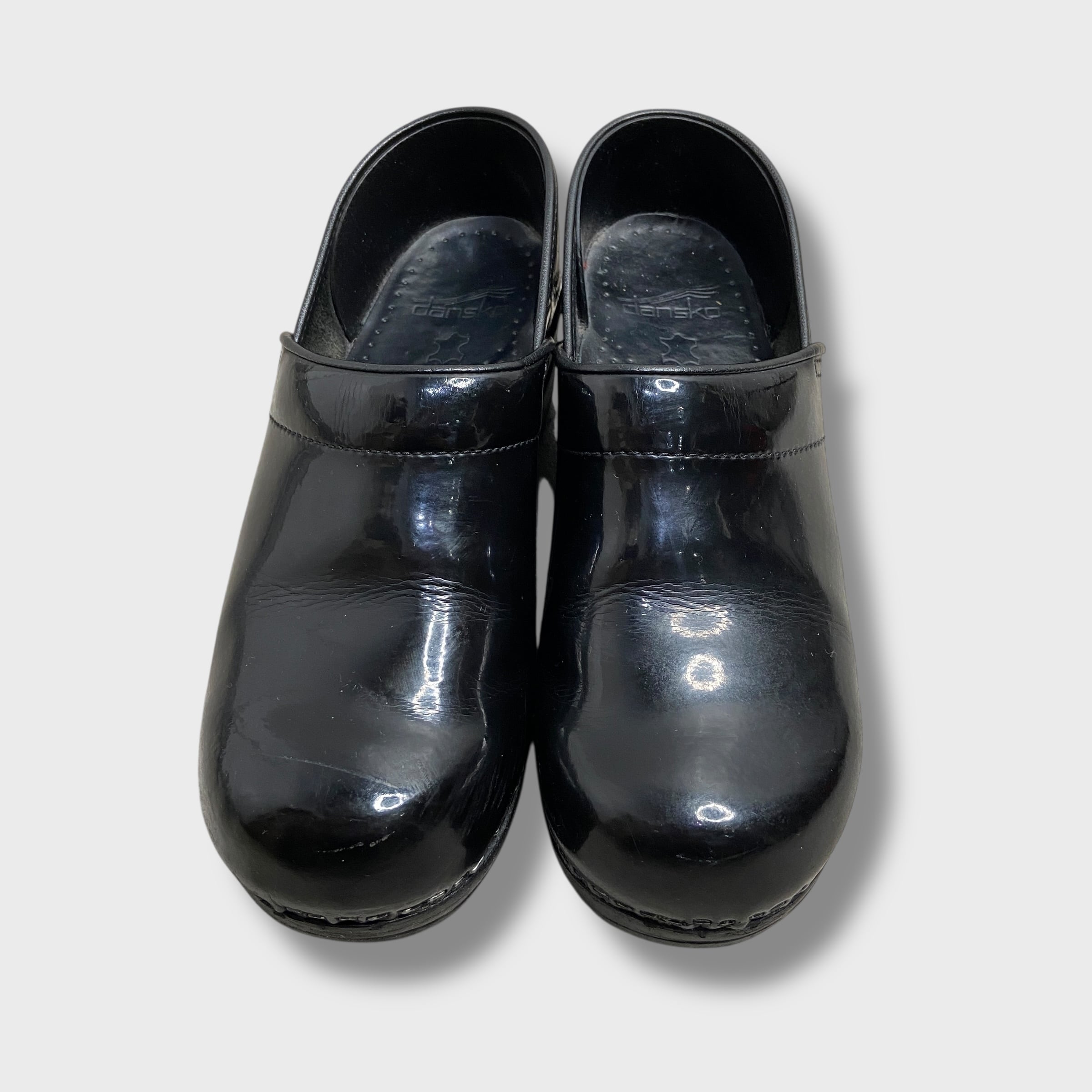 dansko ダンスコ プロフェッショナル パテントレザー クロッグ