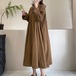 2色/絞り袖コーデュロイワンピ ・12501
