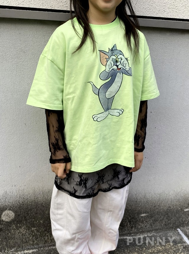 キャラクタープリントTシャツ（4色展開）KMAI ｜トップス｜小学生 ジュニア対応｜普段着｜韓国子供服｜女の子 男の子｜90-160cm｜2026春服 ［取寄］