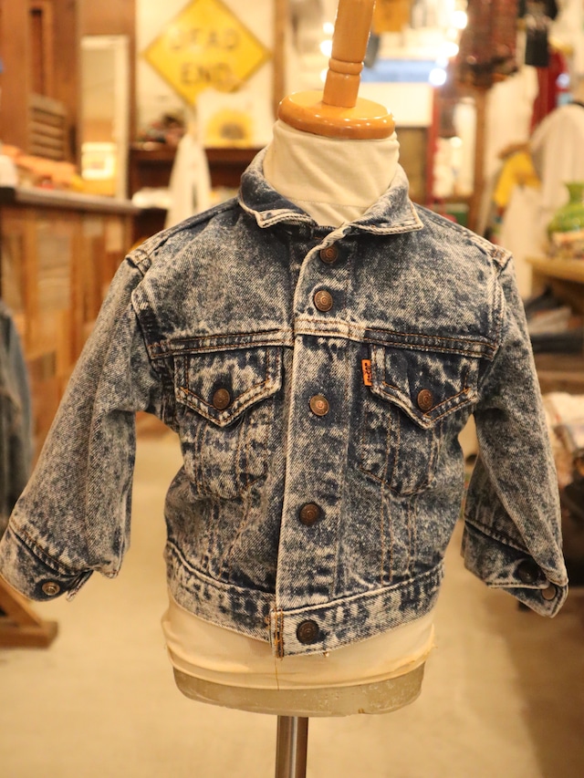 KIDS levi's denim jacket chemical wash【5636】