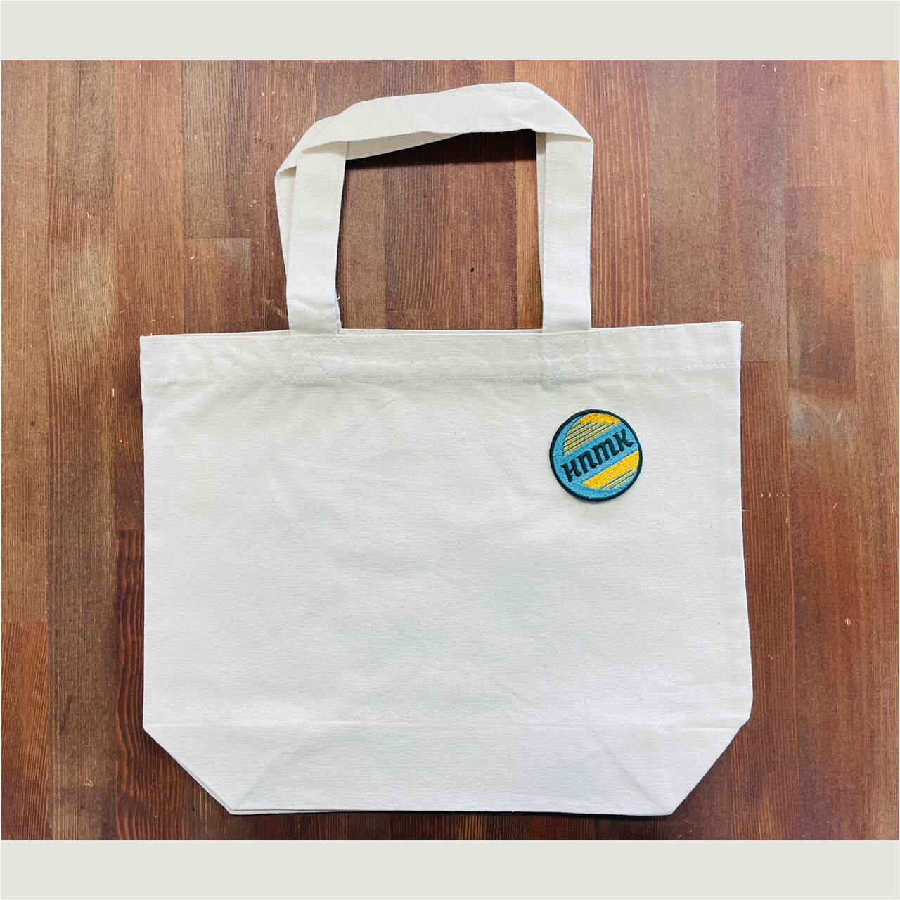 HNMKワッペン【yellow-orange×blue-green】 | フジ刺繍【Fuji Embroidery】