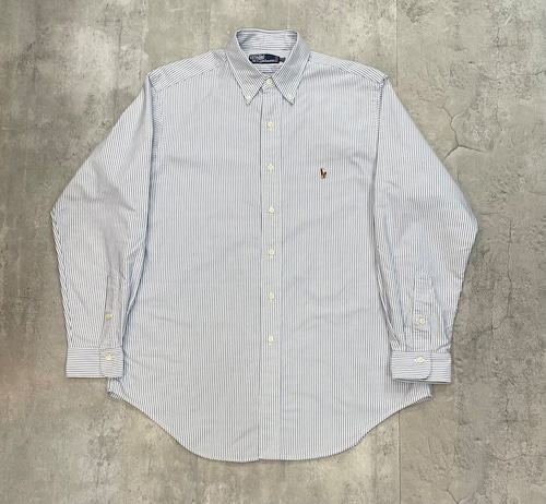 90s POLO RALPHLAUREN OXFORD STRIPE SHIRT