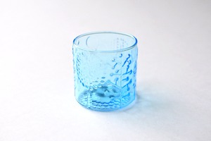 vintage NUUTAJÄRVI FLORA snaps glass  blue  / ヴィンテージ ヌータヤルヴィ フローラ スナップスグラス