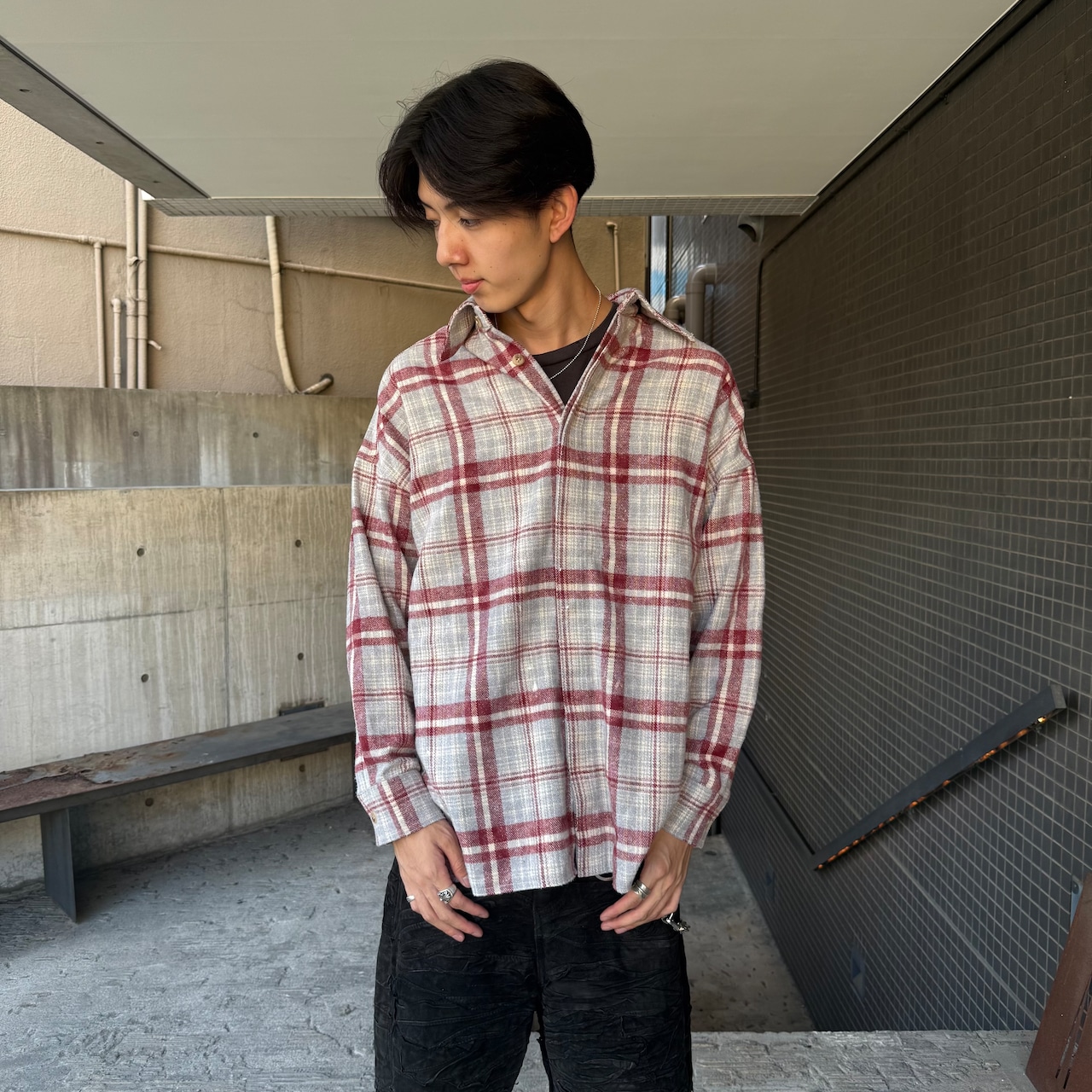 【ARNODEFRANCE】VINTAGE FLANNEL LS SHIRTS - 10