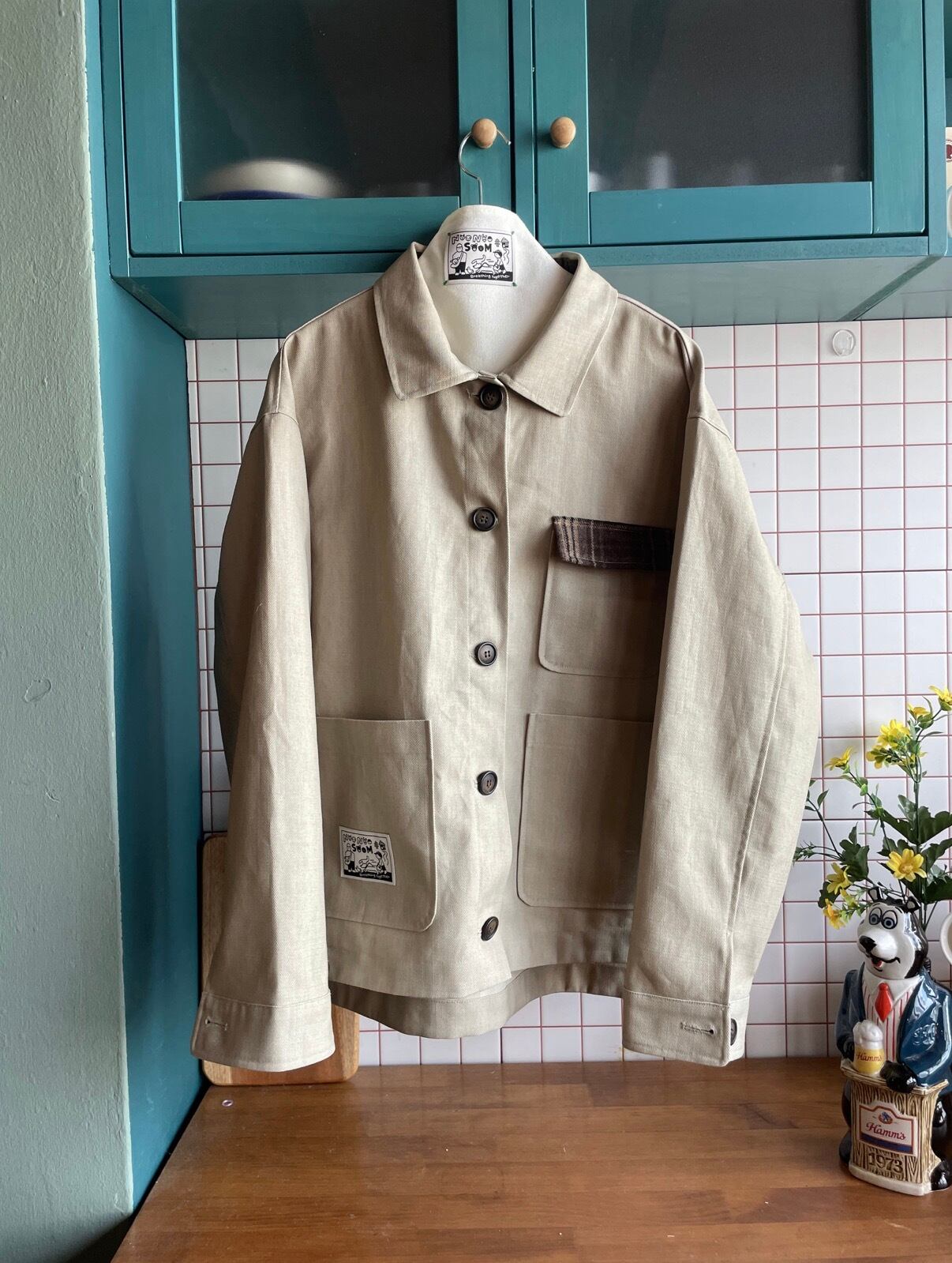 human/予約【noonoosoom】French Work Jacket（beige）