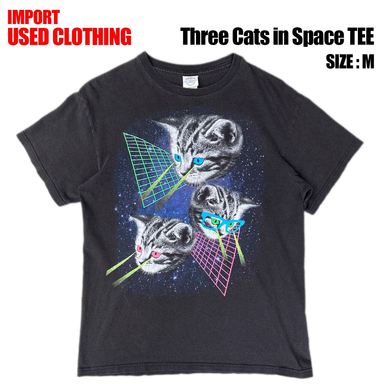 未使用✳︎タグ CAT柄のTシャツ＆ロングパンツセット USED CLOTHING (古着) | Rhythm9