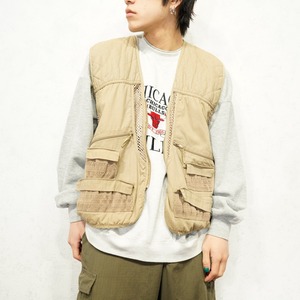 USA VINTAGE MASTER SPORTSMAN MESH DESIGN FISHING VEST/アメリカ古着メッシュデザインフィッシングベスト