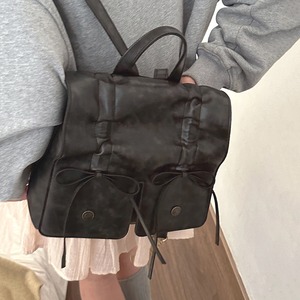 学院風の胡蝶結びリュックサック