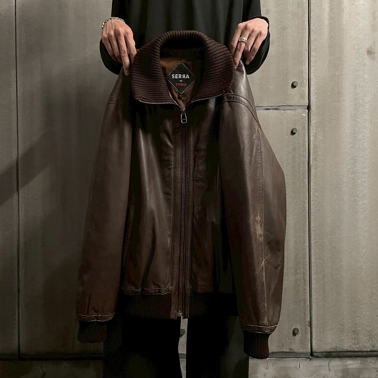 SERRA by TORRAS 〗Sheepskin Knit Collar Blouson | PAY ID