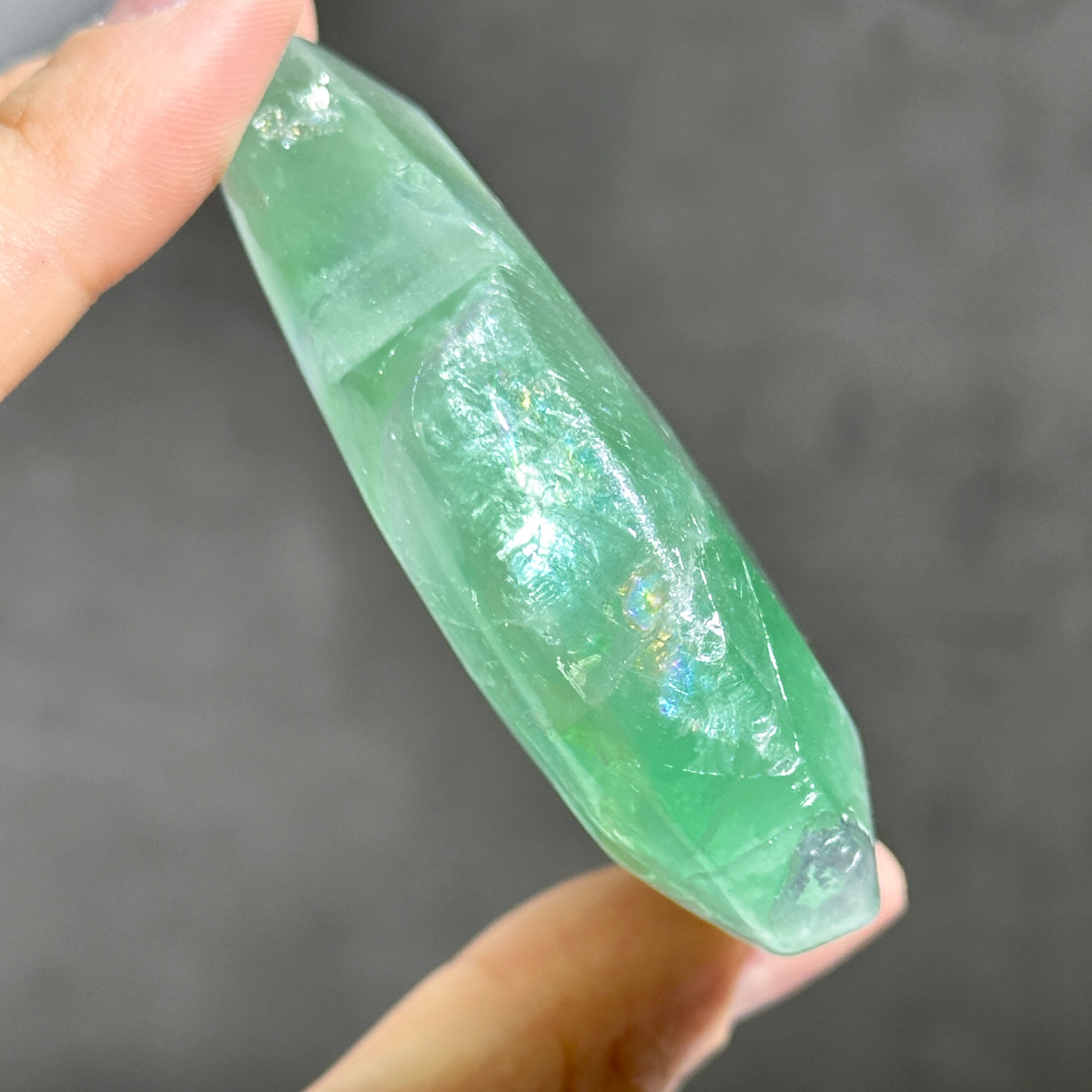 エンジェルフェザーフローライトハート 25◇ Angel Feather Fluorite