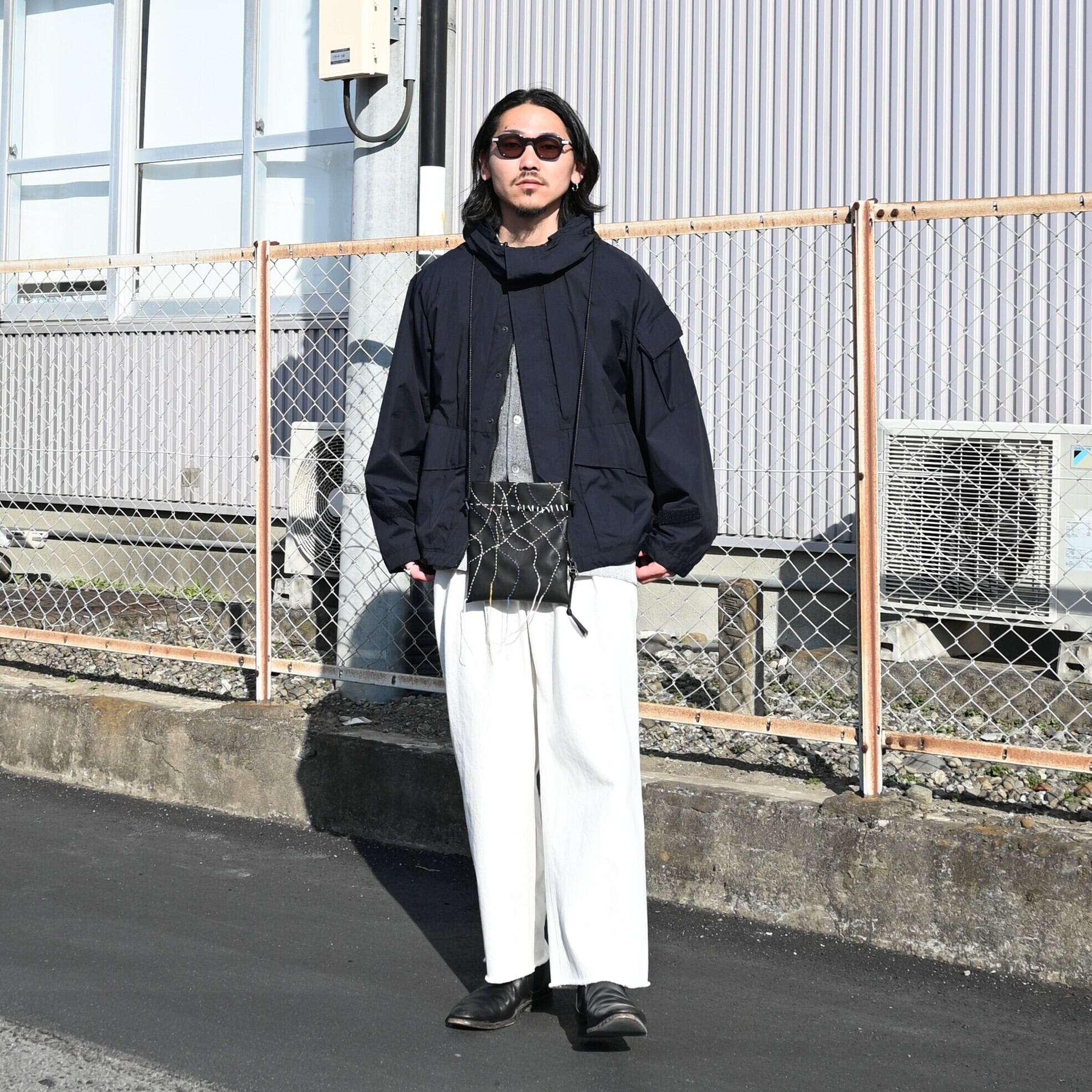 SAYATOMO / 2-Tack Cutoff Wide Denim Pants | GANKO