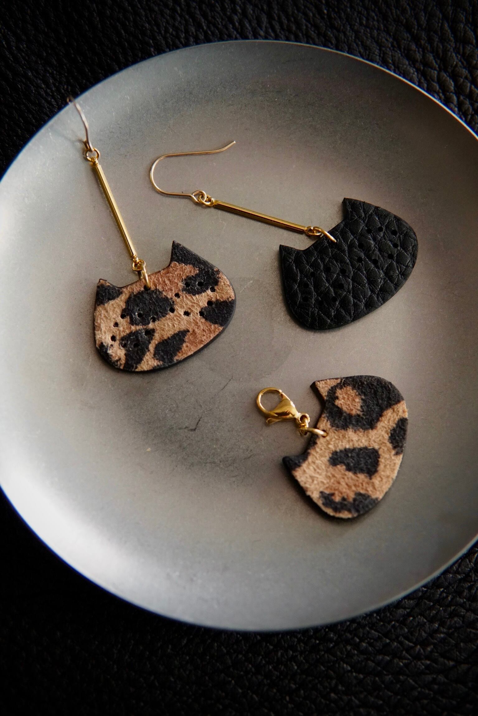 ミトオシのよいネコ（14kgfレギュラー LEOPARD：BLACK）