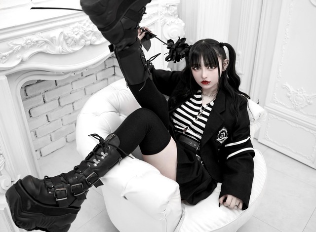 腕章ショートジャケット【Black】