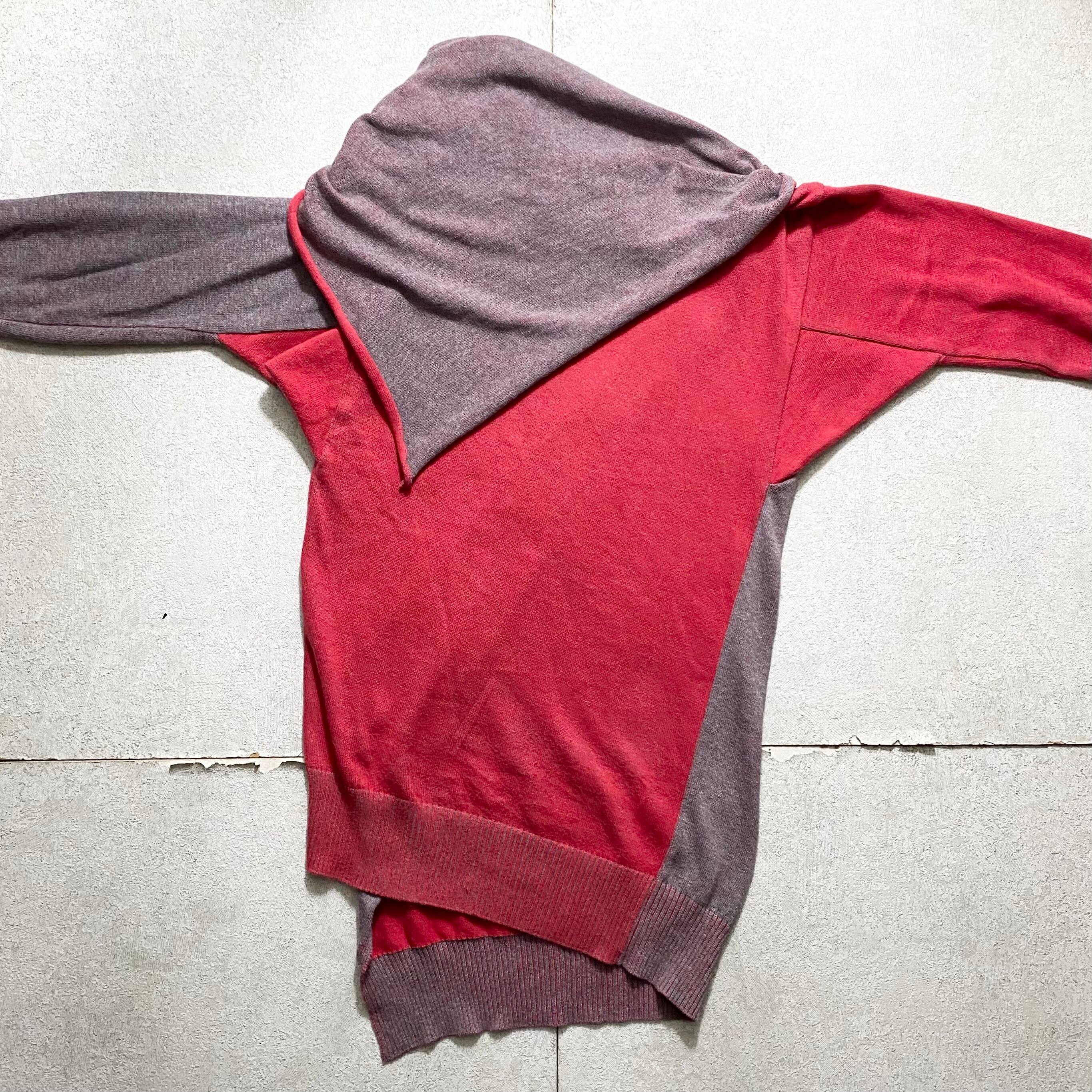VIVIENNE WESTWOOD RED LABEL asymmetrical knit cardigan “orb 