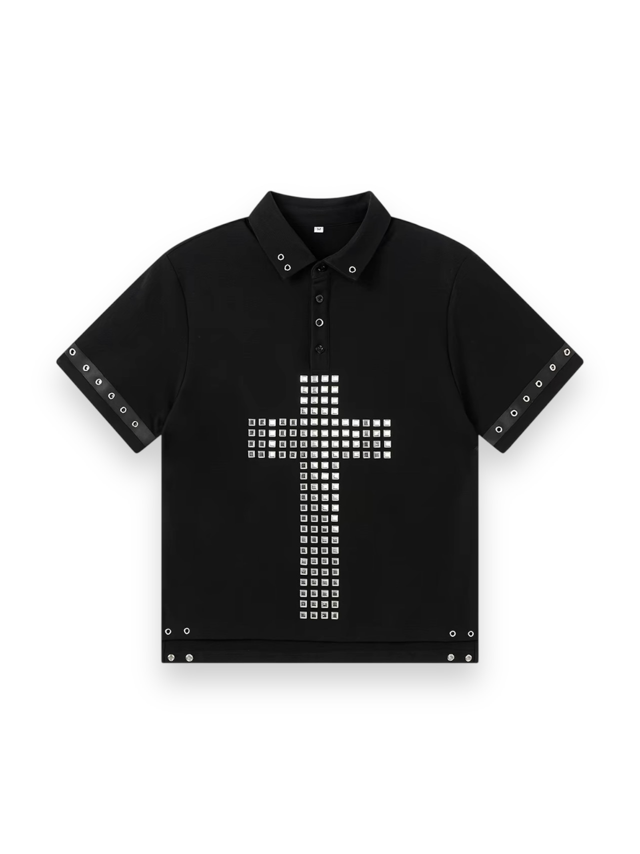受注販売【REBEL WAVE】26SS Ymirau Studs Cross Polo Shirt