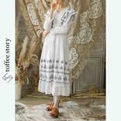 フォークロアヴィクトリアン：繊細レースのイノセントワンピース Y0185