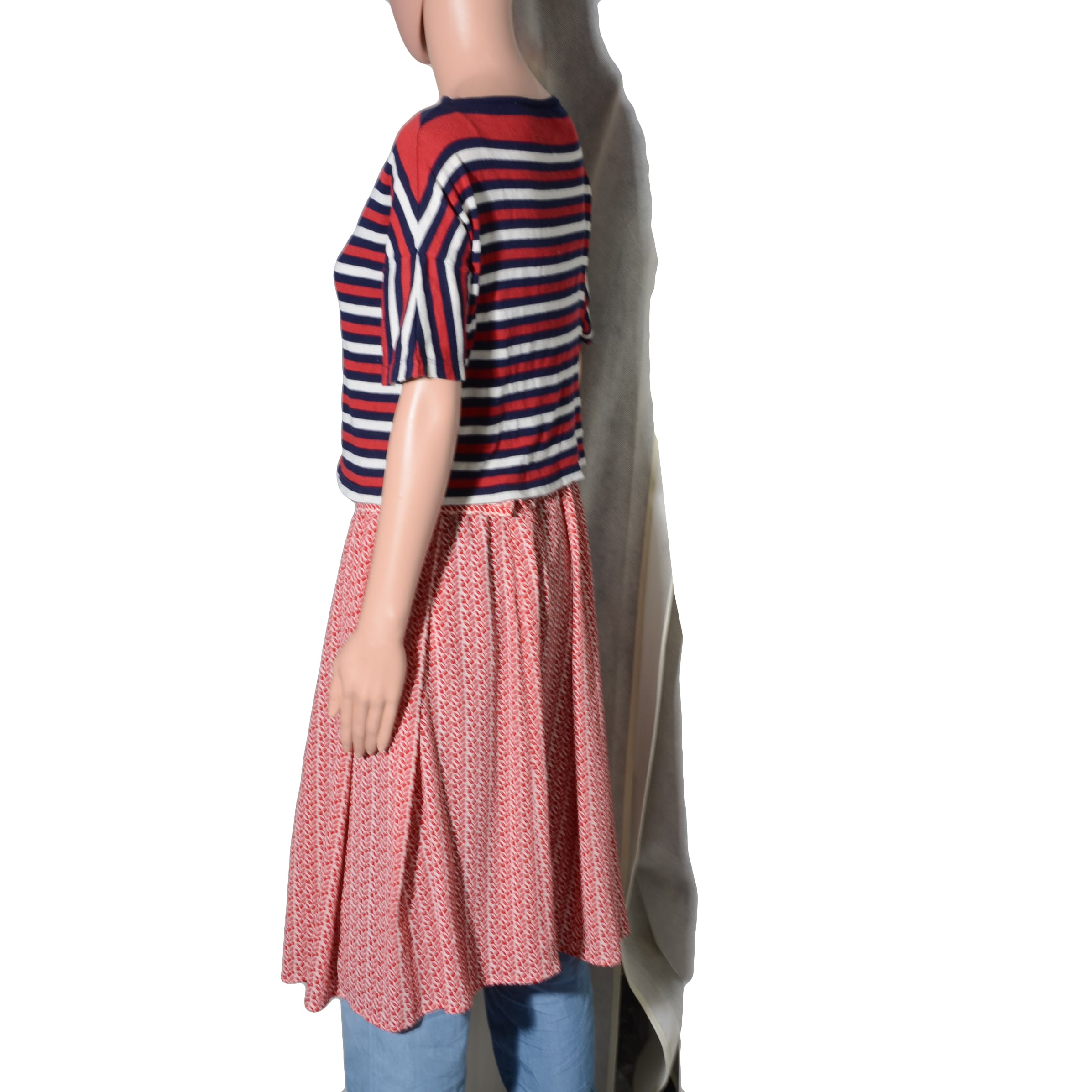 PRADA(Blue) border summer knit tops | boutique goldenwool vintage&used