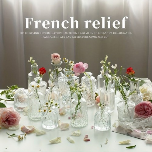 花瓶10個セット カラフルな花瓶 小さな花瓶 ヴィンテージな花瓶 ラスティックウェディングデコレーション ホームテーブル フラワーデコレーション ミニヴィンテージ花瓶